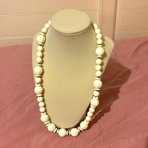 Vintage genuine Lucite melon beads with gold beads.